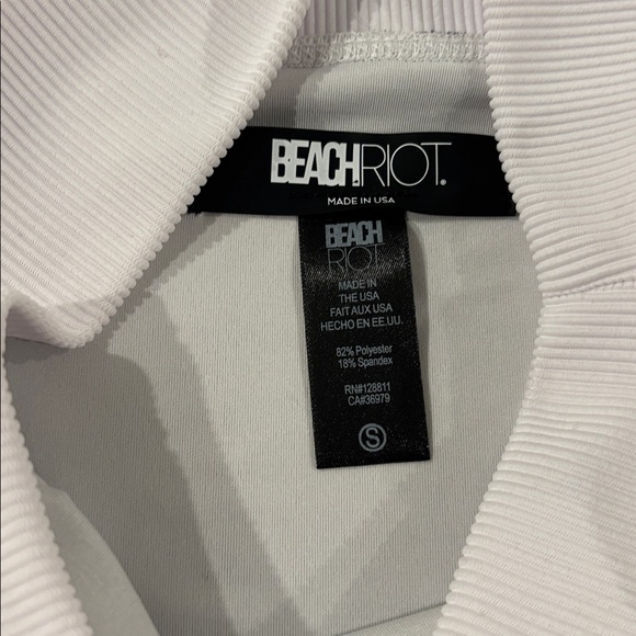 Beach Riot White Ribbed Bikini Bottom - Picture 4 of 6